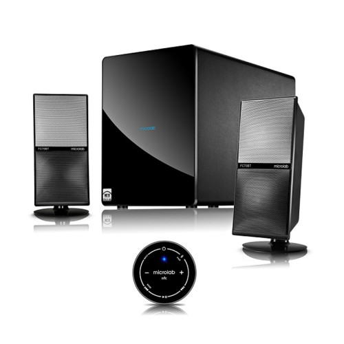 купить Акустическая система, Microlab, FC70BT, 2.1, 105Вт(25Вт*2 55Вт), Bluetooth V4.0, Выход 2RCA, Вход 2RCA, Toslink, Беспроводной пульт ДУ, Чёрный в Алматы