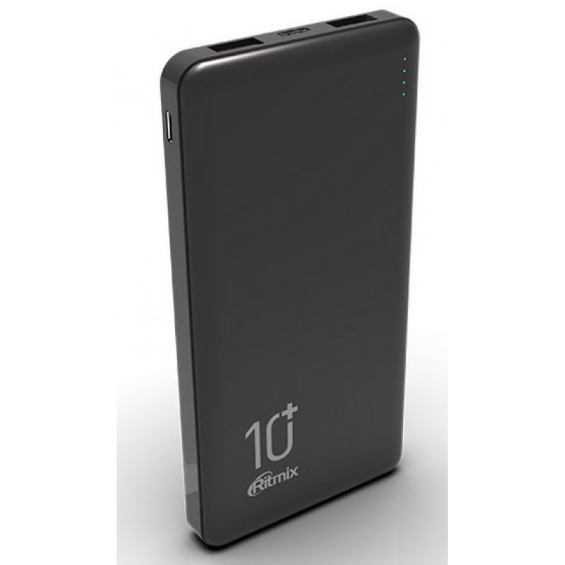 купить Зарядное устройство Power bank Ritmix RPB-10000 черный в Алматы