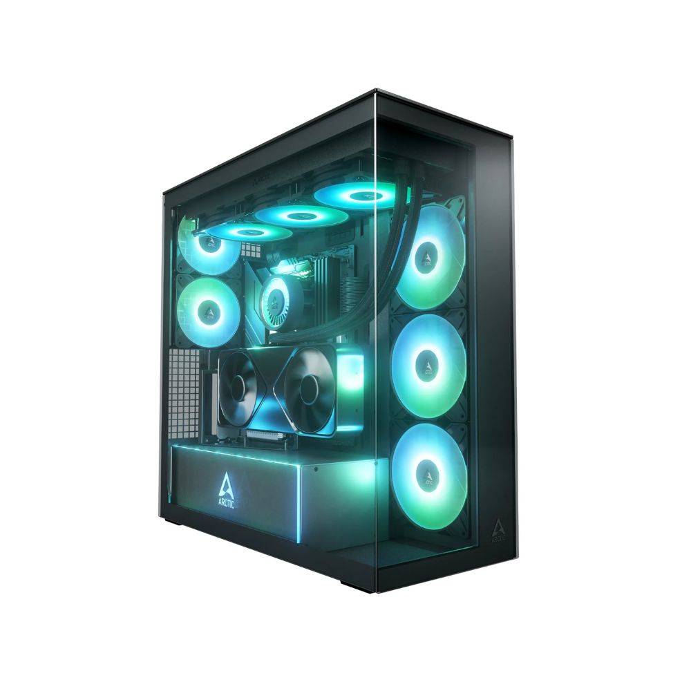 Купить Компьютерный корпус Arctic Xtender VG Black(Mirror Glass), 5 ARGB FAN, USB-C, 2xUSB-A, E-ATX в Алматы