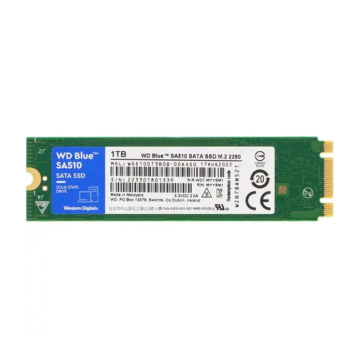 купить Твердотельный накопитель SSD 1Tb M.2 2280 SA510 WD Blue WDS100T3B0B SATA в Алматы