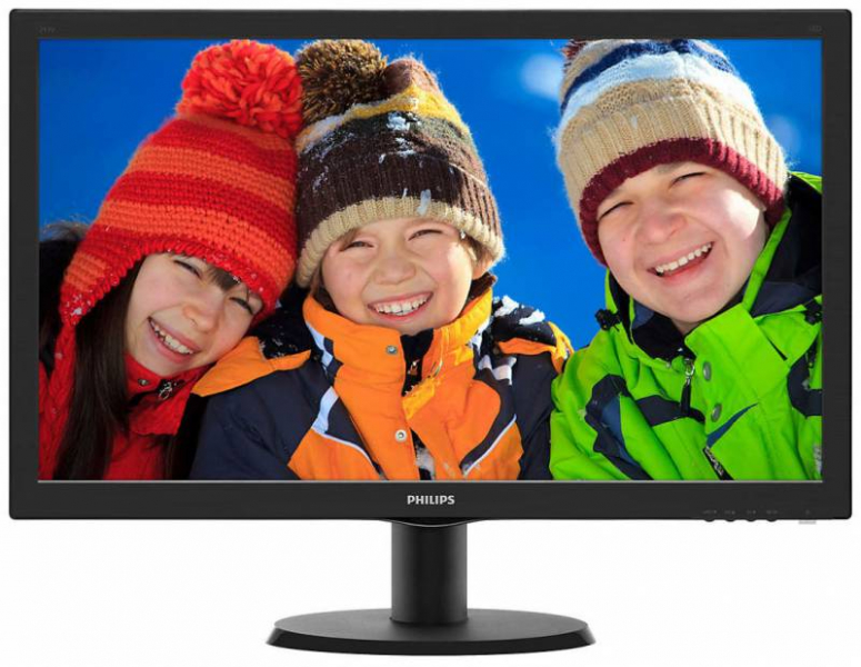 купить Монитор LCD 24** 16:9 1920х1080 TN, nonGLARE, 250cd/m2, H170&deg;/V160&deg;, 10М:1, 16,7M Color, 1ms, VGA, DVI, HDMI,Tilt, 2Y, Black в Алматы