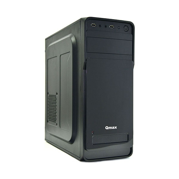 купить MiniTower, 2,5* x 3,  3,5* x 2 or 1 x 2,5* + 2 x 3,5*; Expansion Slots x 4; USB 2.0 x 2; 308 x 355 x 80 mm, Steel 0,4 mm; Micro-ATX, Mini-ITX; Black; PC 400W (20+4pin, 4pin, 2 x SATA, 2 x IDE), FAN: back 80 mm, side cover 120 mm. в Алматы