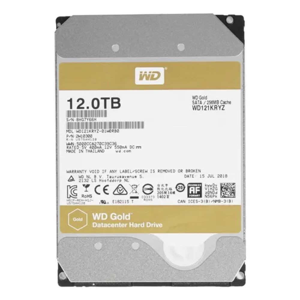 купить Жесткий диск WD GOLD WD121KRYZ 12ТБ 3,5* 7200RPM 256MB 512E (SATA-III в Алматы