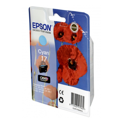 купить Картридж струйный Epson C13T17024A10 голубой для XP33/203/303 HAV3-P, Claria Home 17, 150 стр. в Алматы