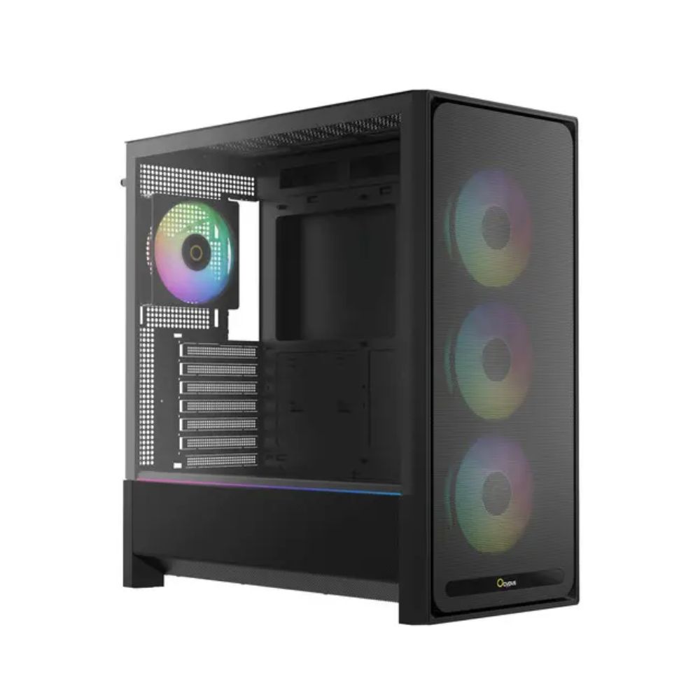 купить Корпус Ocypus Delta C70 BK ARGB EATX/ATX/mATX/ITX Type-C Черный (Предустановленно 4x120мм ARGB Fans) Delta-C70-BKG400XX-GL в Алматы