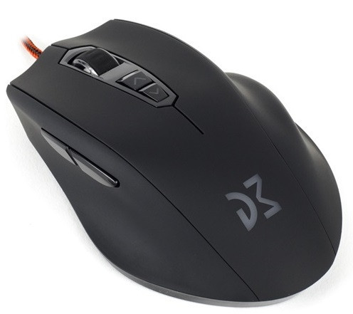 купить Мышь Dream Machines DM2 Comfy S BLACK <Оптический сенсор PMW3360, Плетеный шнур 1.8 m USB 12000 dpi> в Алматы