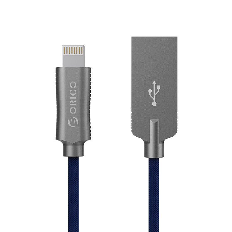 купить Кабель Lightning ORICO LTU-10-RD-BP <1М, USB2.0, RED> в Алматы
