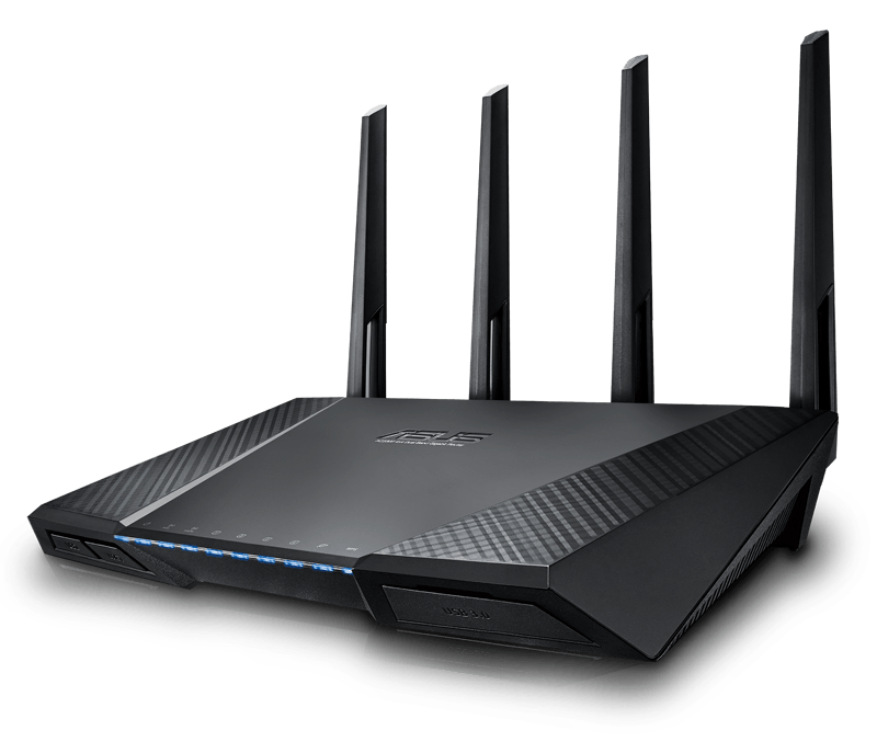 купить ASUS RT-AC87U Двухд-нный маршрутизатор стандарта  802.11ac (до 2334 Мб) с портами Gigabit Ethernet /  в Алматы