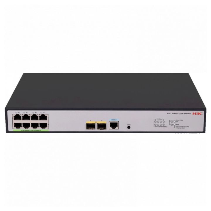 купить Коммутатор H3C S1850V2-10P-HPWR-EI L2 Ethernet Switch with 8*10/100/1000BASE-T PoE+ Ports (AC 125W) and 2*1000BASE-X SFP Ports,(AC) в Алматы