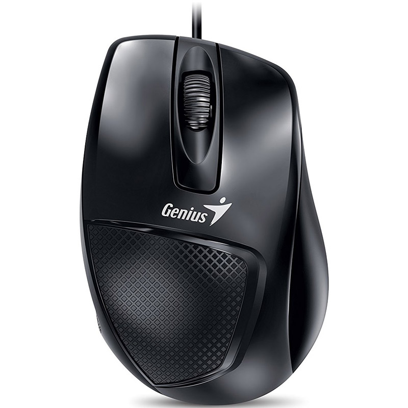 купить Компьютерная мышь, Genius, DX-150X, Оптическая, 1000dpi, USB, Длина кабеля 1,6 метра, Черная в Алматы
