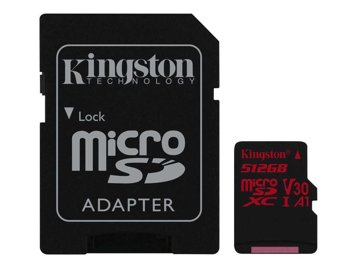 купить Карта памяти MicroSD 512GB Class 10 U3 A1 Kingston SDCR/512GB в Алматы
