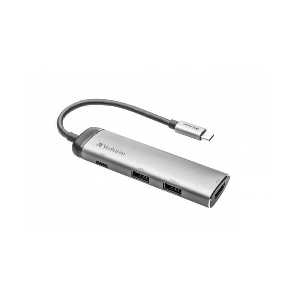 купить Разветвитель Verbatim HUB Usb-C 3.1 серый&nbsp;49141 в Алматы