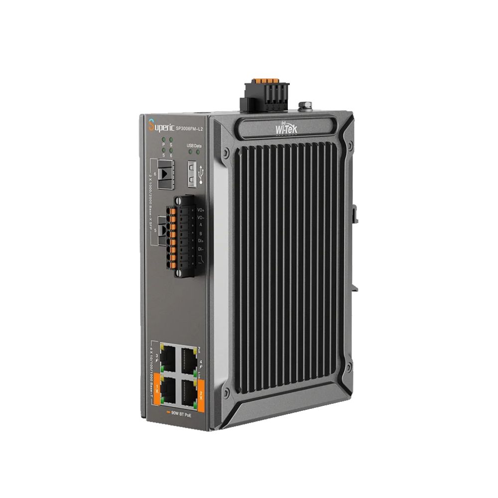 купить SP3006FM-L2 промышленный управлямый L2+ PoE BT, 4GE+2SFP 2,5Gb, RS485 в Алматы