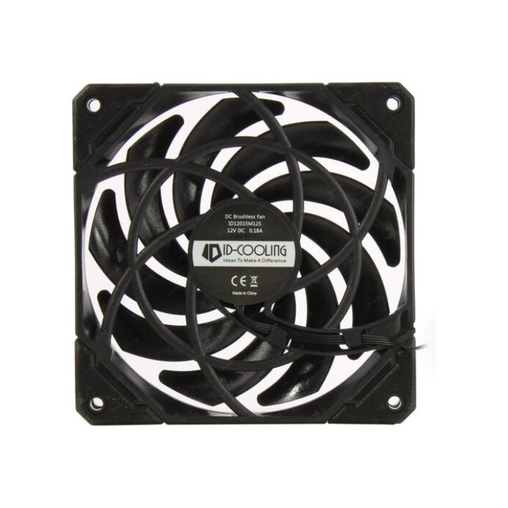 купить Кулер для корпуса ID-Cooling, NO-12015-XT-BLACK, 12cm, 500-2000rpm, 54.5CFM, 4pin в Алматы