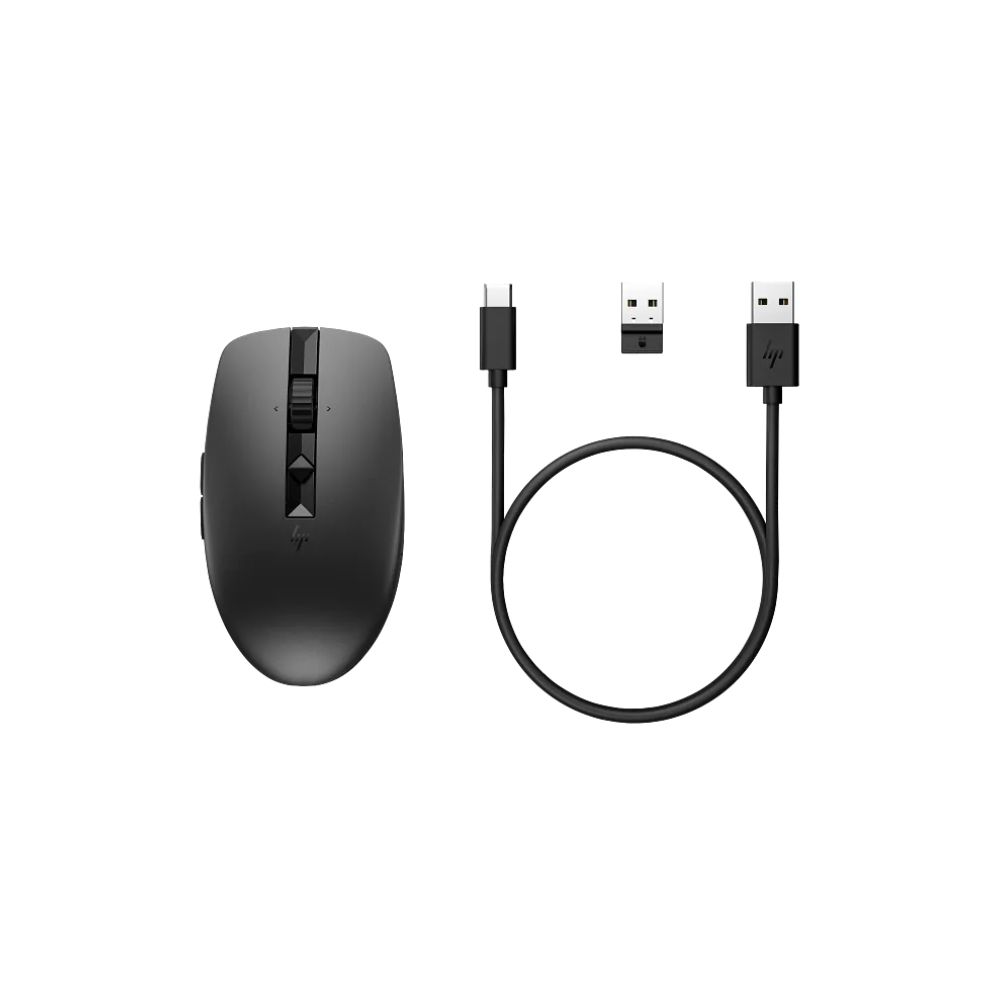 купить Мышь HP 710 (6E6F2AA) [беспроводная, светодиодная, 3000 DPI, черная] в Алматы