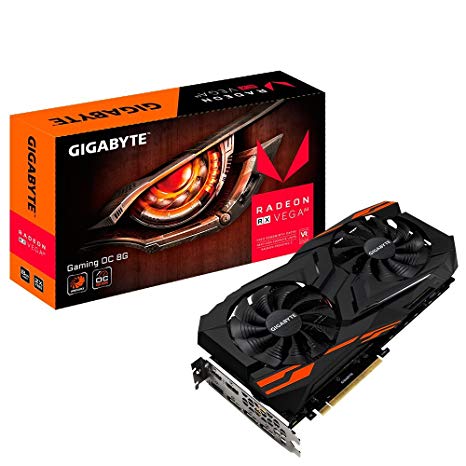 купить Видеокарта Gigabyte RX VEGA 64, GV-RXVEGA64GAMING OC-8GD, 8Gb/2048bit, HBM2, 3xHDMI 2.0, 3xDP 1.4, BOX в Алматы