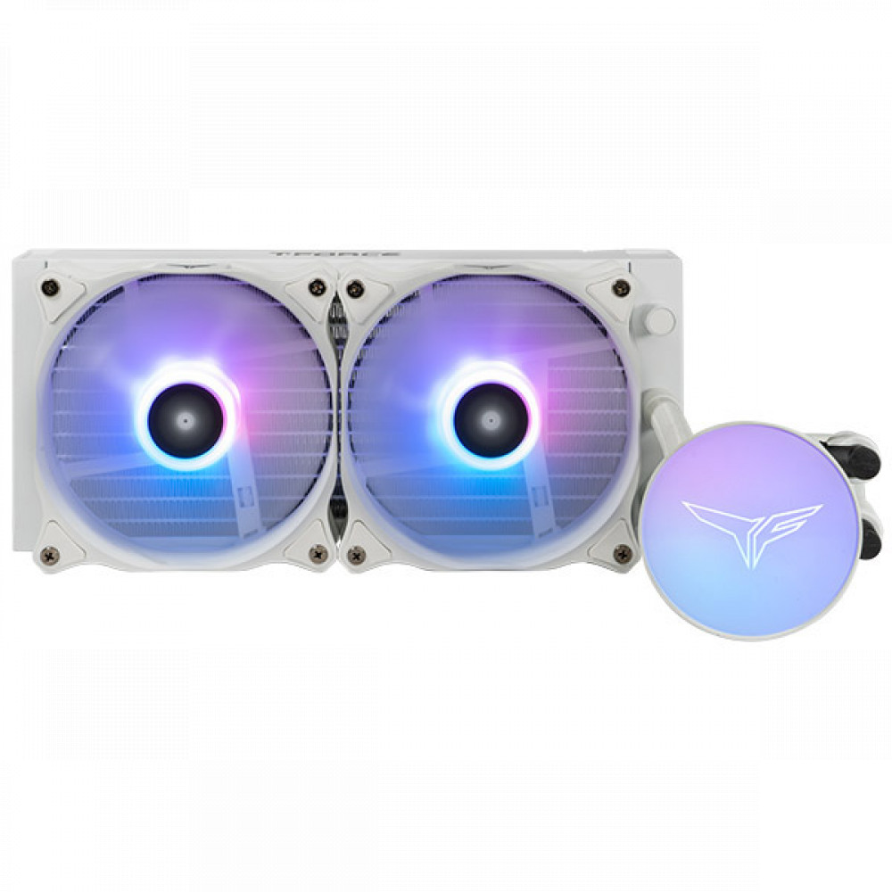 купить СЖО Team Group T-Force SIREN GD240E White ARGB,600 - 2000 RPM±10%,Radiator:276x120x27,FAN:2x120x120x25 TB120602 ARGB в Алматы