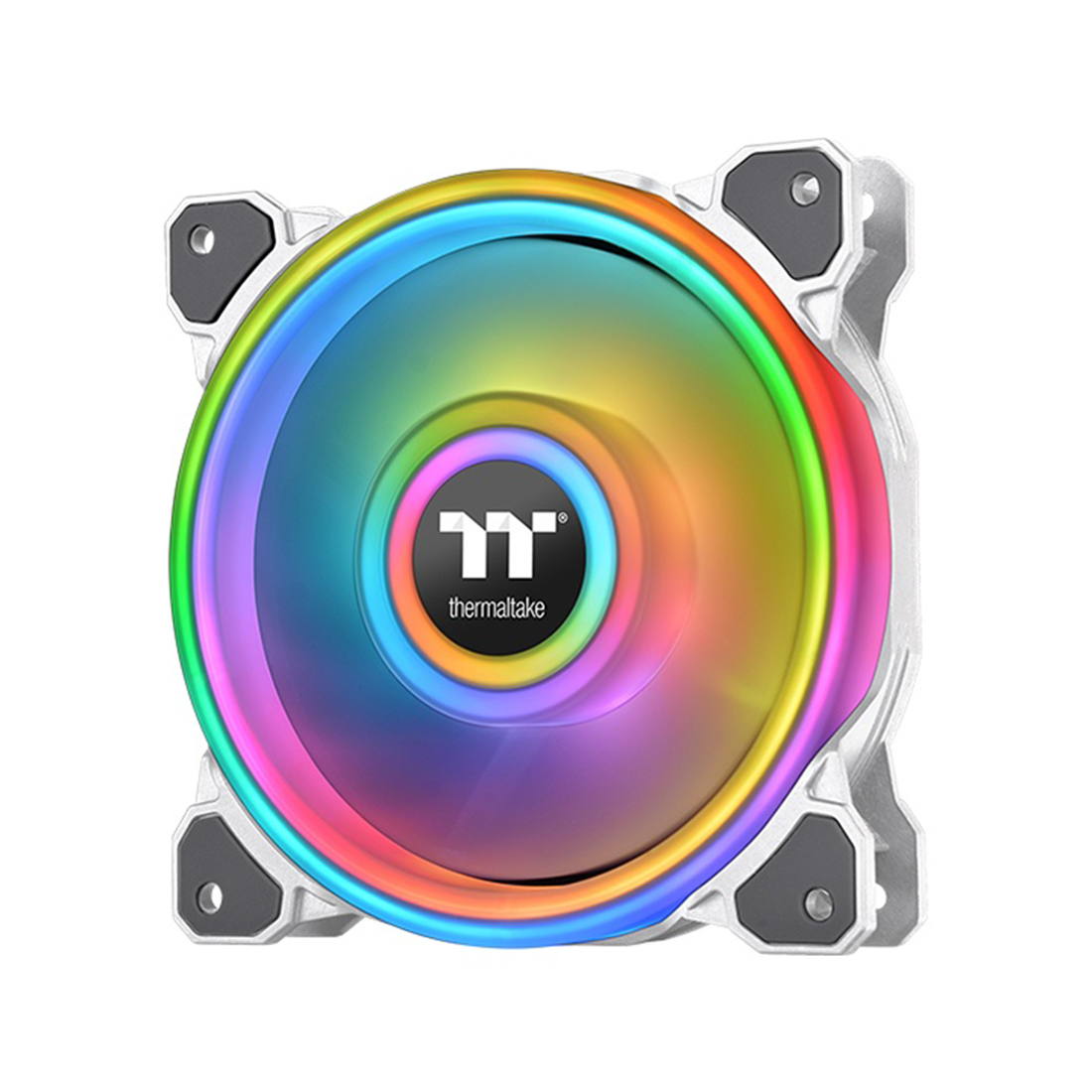 Купить Вентилятор для корпуса Thermaltake Riing Quad 12 RGB TT Premium, 12cm,USB,1500rpm,40.9CFM,25dB,White CL-F100-PL12SW-C в Алматы