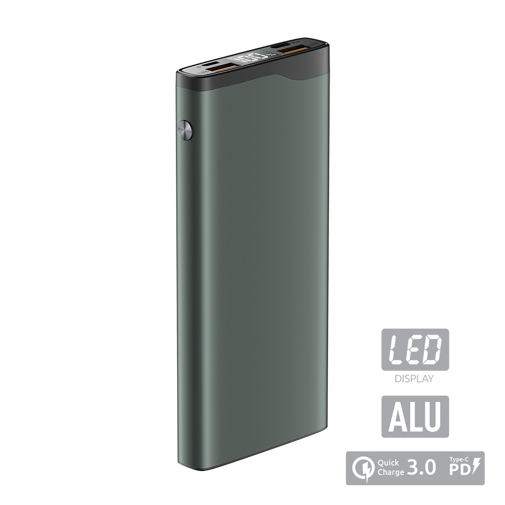 купить Зарядное устройство Power bank Olmio QL-10, 10000mAh, серый в Алматы