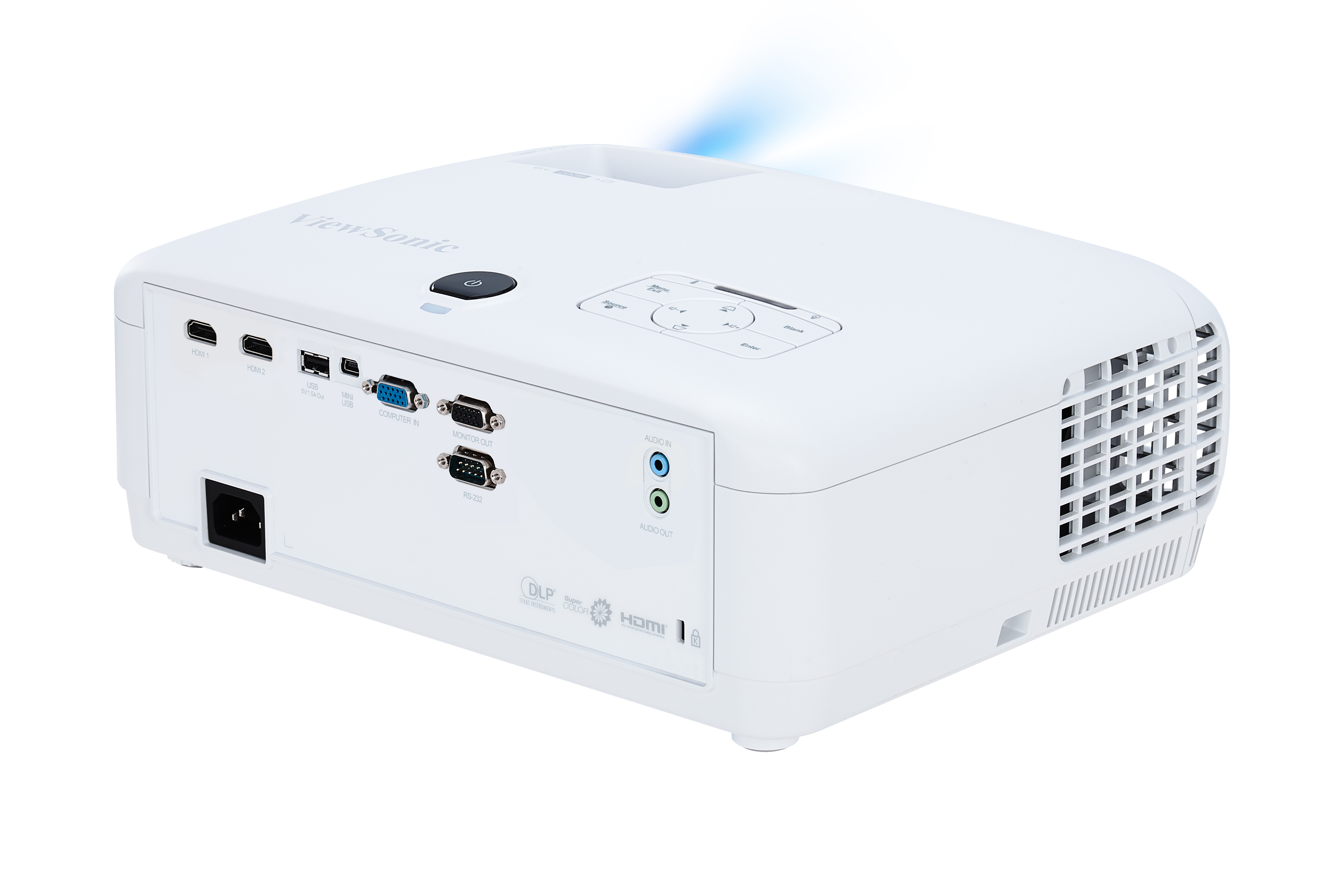 Проектор, ViewSonic, PX700HD, 1920x1080, 3500 люмен, 12000:1, белый ...