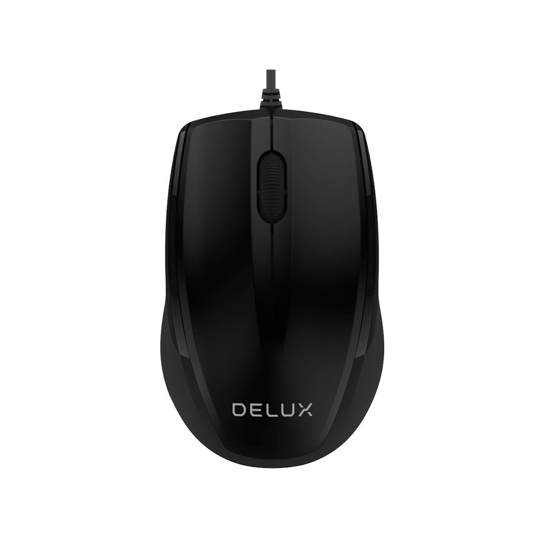купить Мышь, Delux, DLM-321OUB, Оптическая, USB, 1000 dpi, Длина провода 1,6м, Чёрный в Алматы