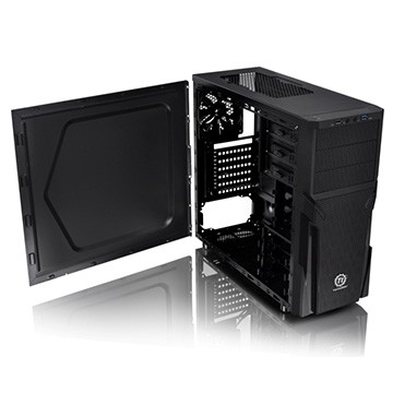 купить Кейс, Thermaltake,  Versa H21 (CA-1B2-00M1NN-00), ATX/Micro ATX, USB 3.0, USB 2.0, HD-Audio, Кулер 12см, Без Б/П, Чёрный в Алматы