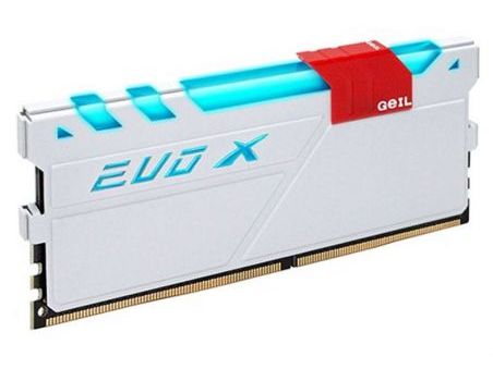 купить Оперативная память с RGB подсветкой GEIL EVO X SERIES 16GB  GEXW416GB2133C15SC DDR4 PC4-17000 2133 Mhz EVO X SINGLE. Память с функцией подсветки предназначена для моддинга геймерских ПК! Совместима  и протестирована с мат. платами с поддержкой AURA о в Алматы
