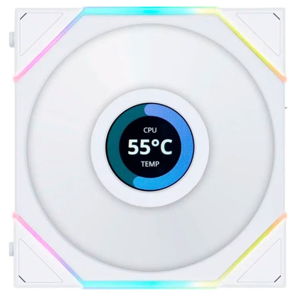 купить Система охлаждения&nbsp;Lian Li Uni Fan Reverse TL120 LCD White&nbsp;(G99.12RTLLCD1W.00) в Алматы