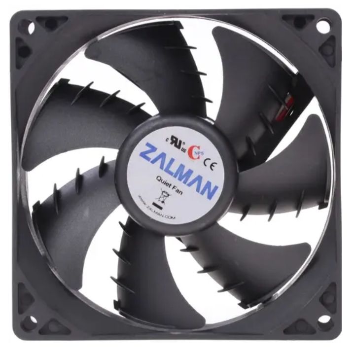купить Корпусный вентилятор Zalman ZM-F2 Plus (SF) 92mm, 1500rpm, 3pin, black в Алматы