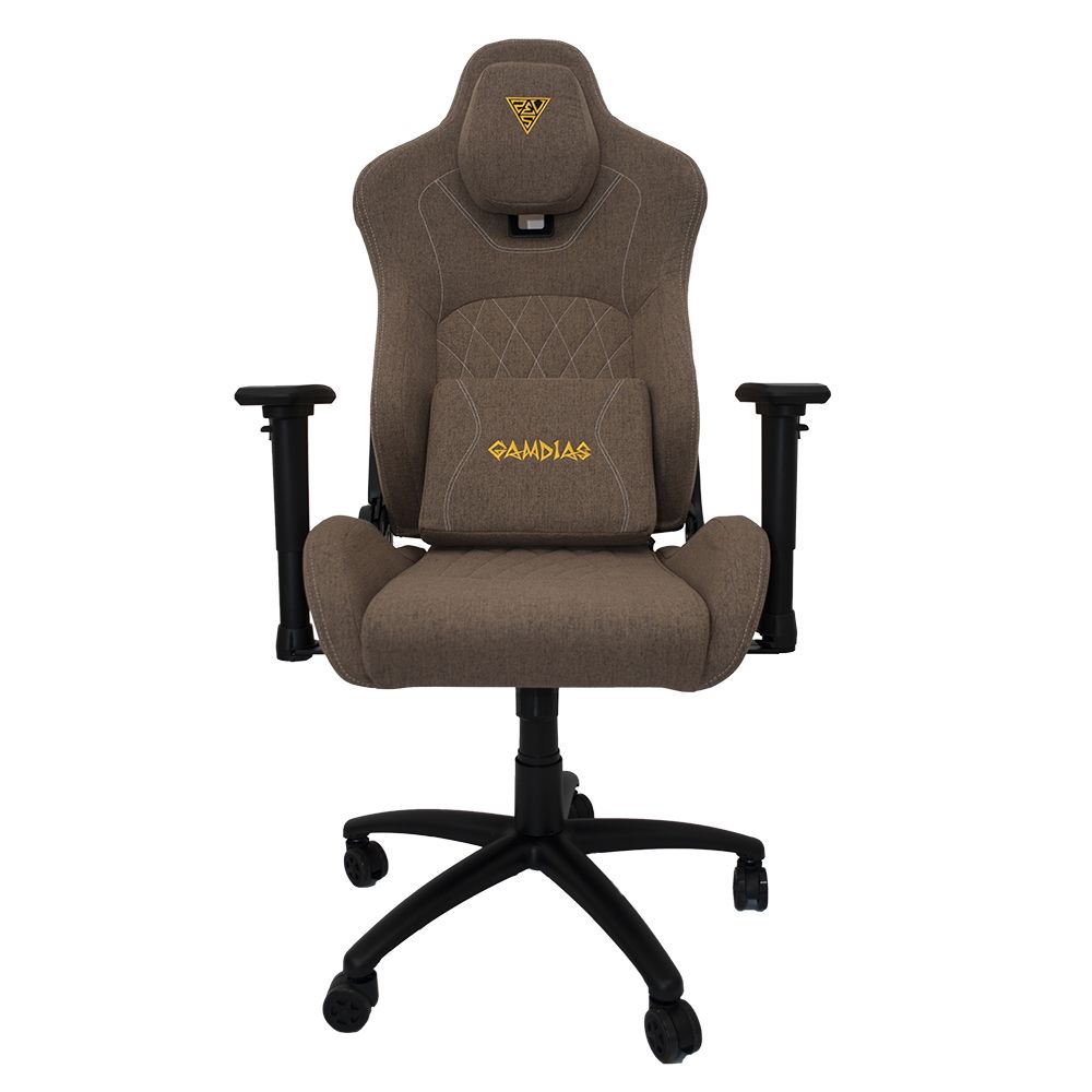 купить Кресло игровое Gamdias ZELUS M3 Weave, коричневый, ткань, 140 кг, 3D, 90&deg;-150&deg;, крестовина металл в Алматы