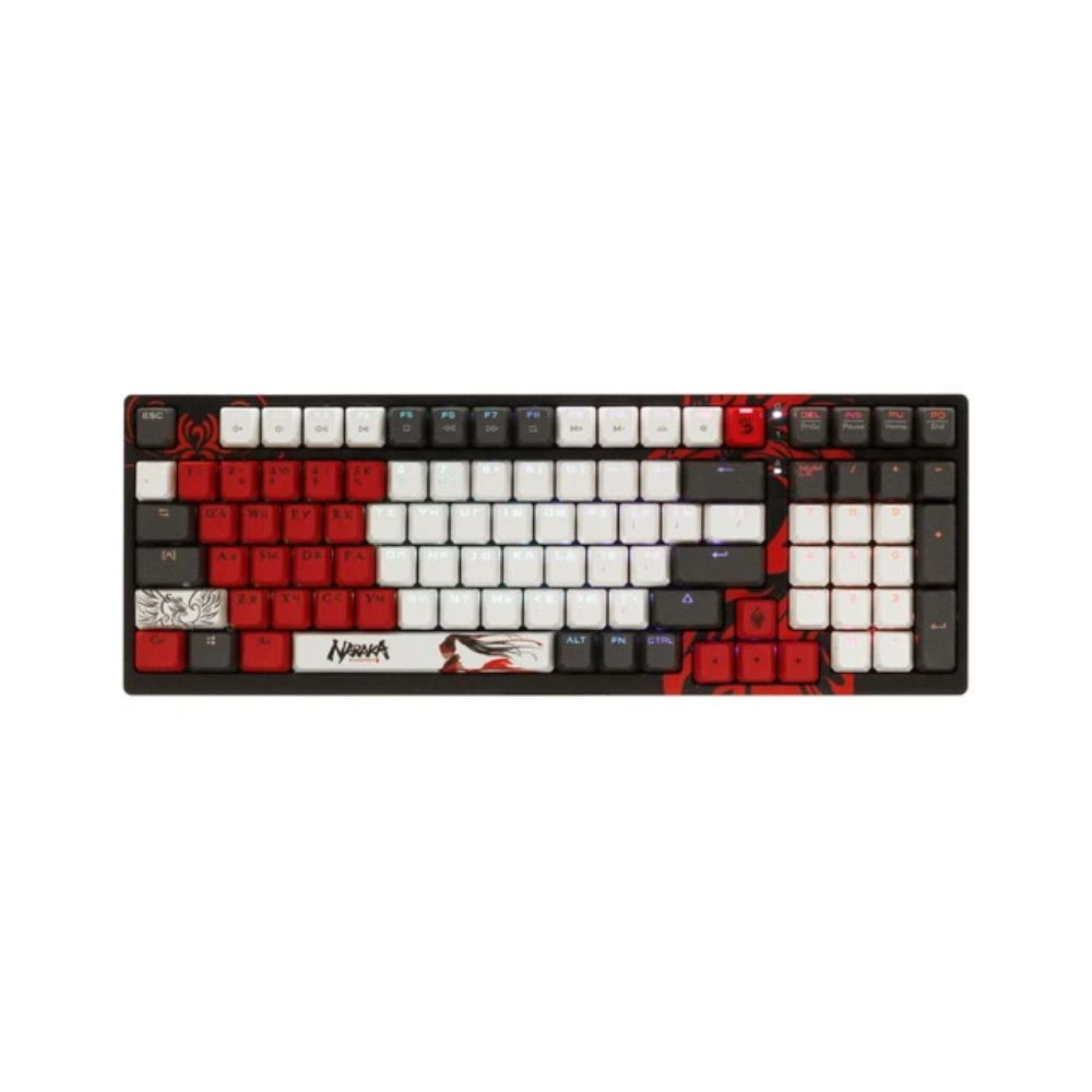 купить Клавиатура игровая Bloody S98-Naraka USB/мех/1,8м/Черно-Красный в Алматы