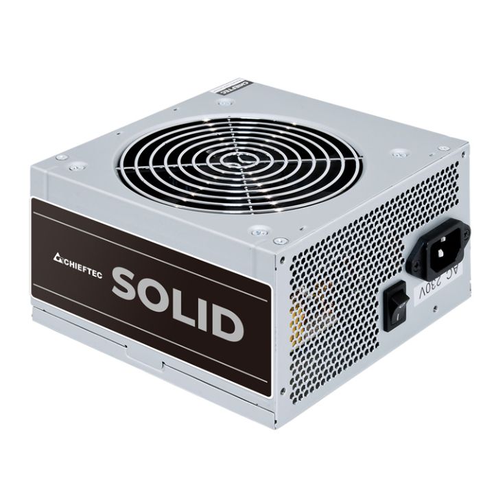 купить Блок питания CHIEFTEC Solid  (600W), >85%, 120mm, 1xMB 24pin(20+4), 1xCPU 8pin(4+4), 3xMolex, 5xSATA в Алматы