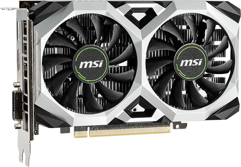 купить Видеокарта MSI GeForce GTX1650, 4GB GDDR5 128-bit 1xDVI 1xHDMI 1xDP GTX 1650 VENTUS XS 4G в Алматы