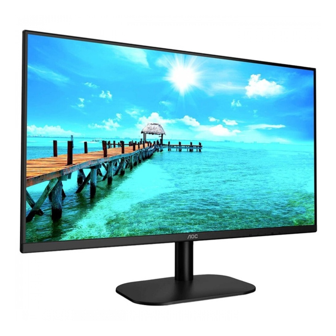 купить Монитор 23.8" AOC 24B2XDA IPS 1920x1080 75Hz 4мс 250кд/м2 1000:1 VGA HDMI DVI 2x2W Black в Алматы