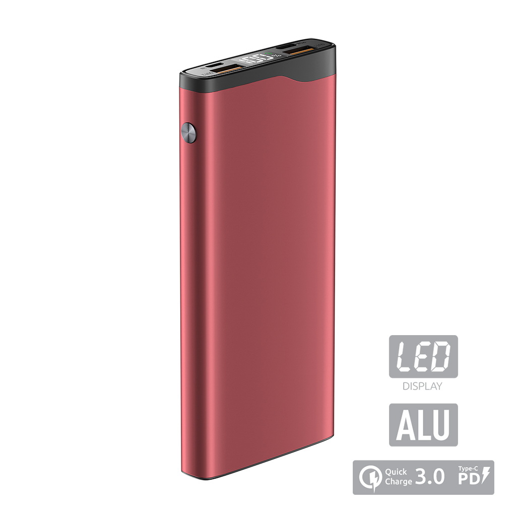 купить Зарядное устройство Power bank Olmio QL-10, 10000mAh, красный в Алматы
