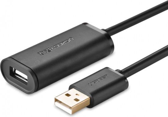 купить Удлинительный кабель USB Ugreen US121 10324 <USB 2.0, 20М> в Алматы