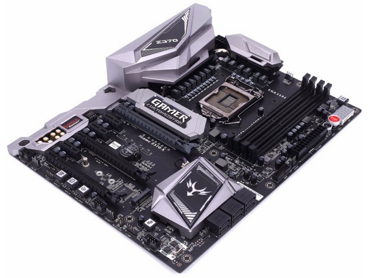 купить Материнская плата S-1151 Z370 Colorful iGame Vulcan X V20 <4xDDR4(до 3200), ATX, HDMI DP, 2xM.2, Realtek ALC1150 8-ch Audio, 	3*PCI-E 3.0x16?3*PCI-E 3.0x1> в Алматы