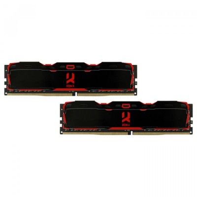 купить Оперативная память 16GB Kit (2x8GB) DDR4 3200Mhz GOODRAM IRDM X PC4-25600 IR-X3200D464L16S/16GDC в Алматы