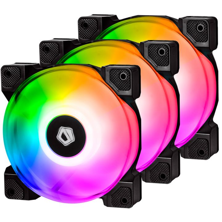 купить Вентилятор для корпуса ID-COOLING DF-12025-RGB-TRIO в Алматы
