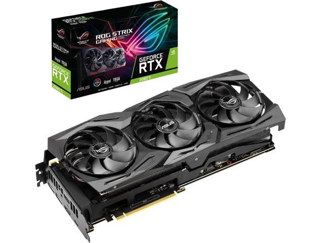 купить Видеокарта ASUS GeForce RTX2080Ti 11Gb GDDR6 2xDP 2xHDMI 1xUSB Type-C ROG-STRIX-RTX2080TI-A11G-GAMIN в Алматы