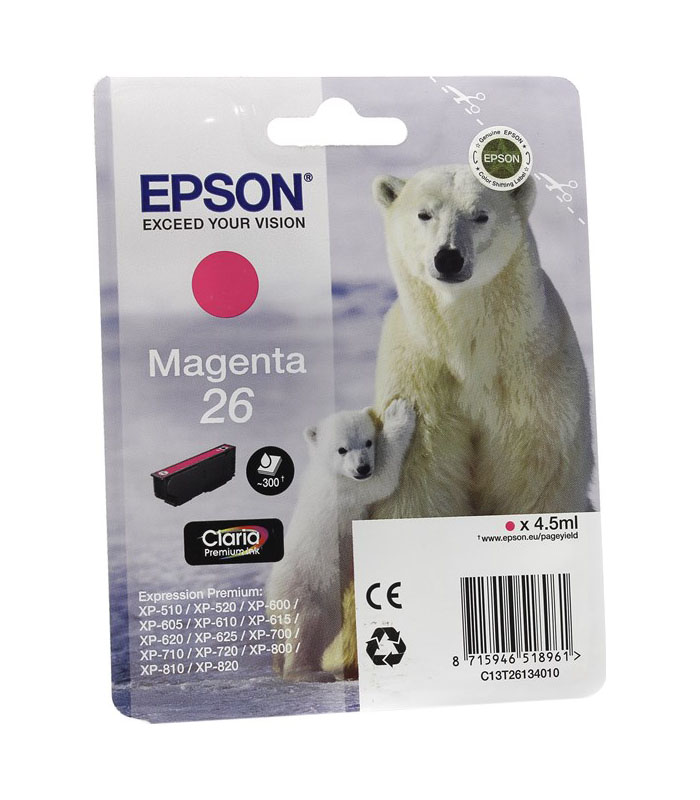 купить Картридж Epson C13T26134010 XP600/7/8 пурпурный в Алматы