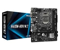 купить Материнская плата ASRock H410M-HDV/M.2 LGA1200 2xDDR4 4xSATA D-Sub HDMI DVI mATX в Алматы