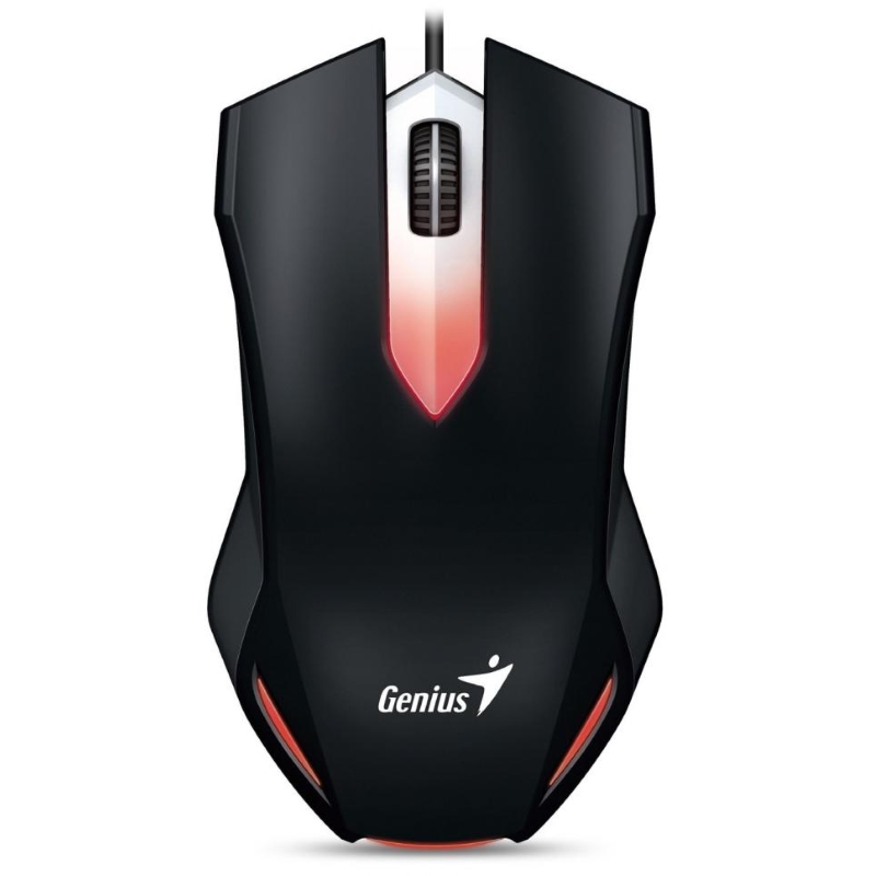 купить Компьютерная мышь, Genius, X-G200, Игровая, Оптическая 1000dpi, Проводная 1,8м, USB, Черная в Алматы