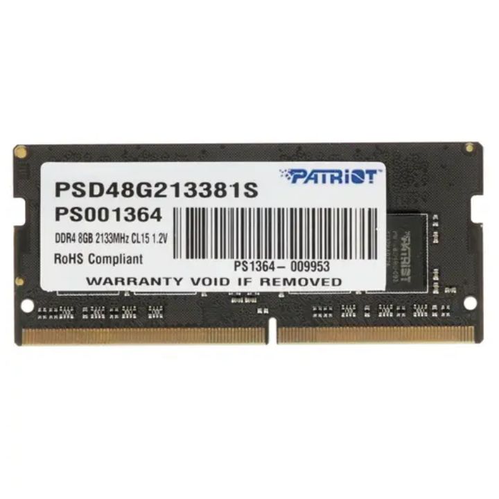 купить Модуль памяти Patriot Signature, PSD48G213381S, DDR4, SODIMM, 8Gb, 2133MHz, CL15 в Алматы