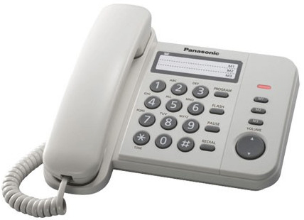 купить Panasonic Телефон проводной KX-TS2352RUW (белый)  в Алматы