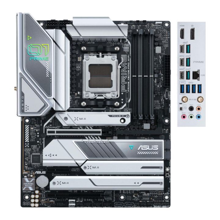 купить Материнская плата ASUS PRIME X670E-PRO WIFI AM5 4xDDR5 4xSATA3 RAID 4xM.2 HDMI DP ATX в Алматы