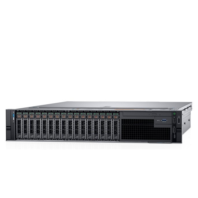купить Сервер Dell/PowerEdge R740 SFF8/2/Xeon Gold/5118/2,3 GHz/64 Gb/H730P/0,1,5,6,10,50,60/8/1000 Gb/SATA 2.5*/7200/DVD+/-RW/(1+1)1100W в Алматы