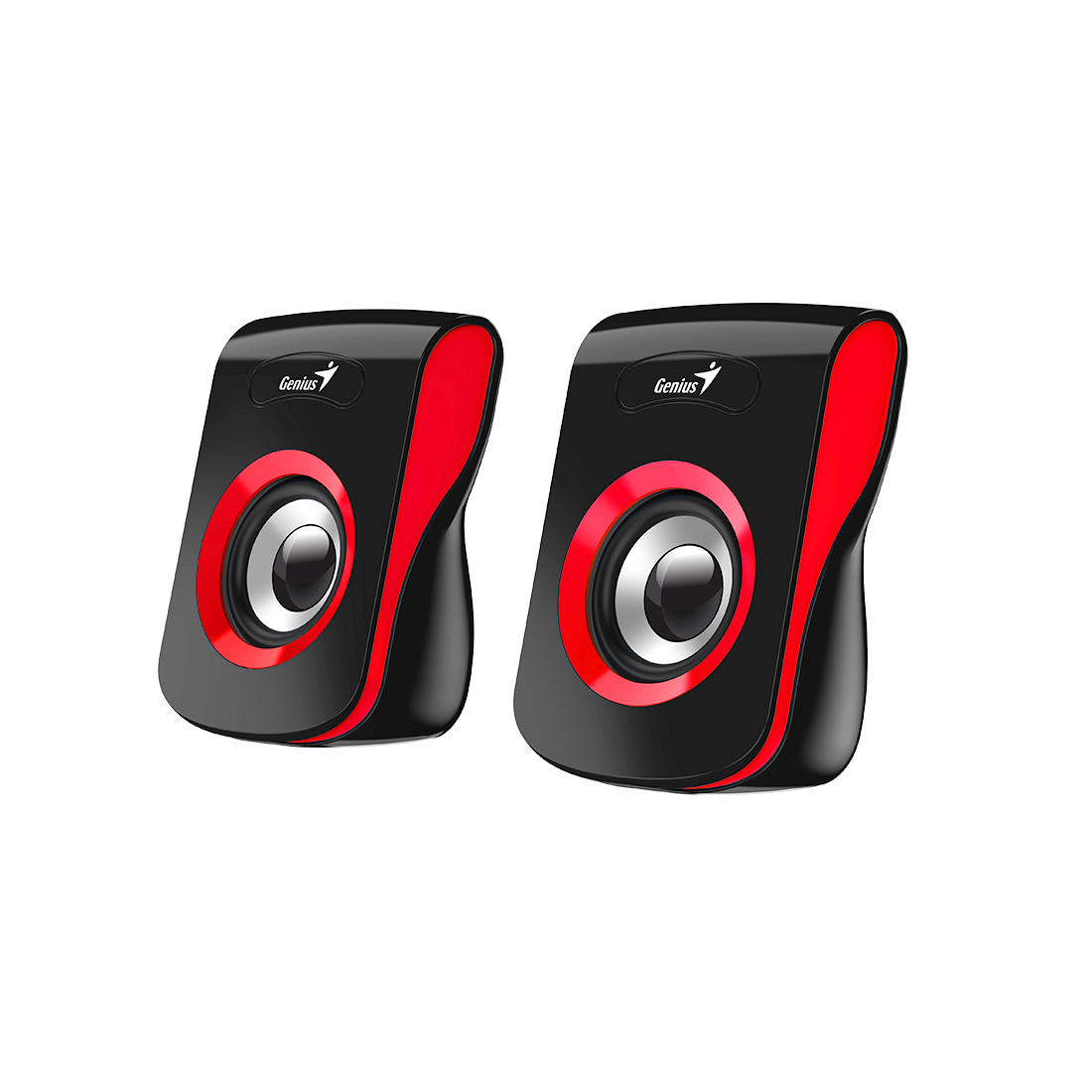 купить Колонки Genius SP-Q180 Red, 6W (3W x 2), USB питание, 20Hz-20KHz, 1,2 м, 3.5мм 31730026401 в Алматы