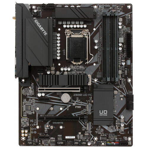 купить Материнская плата Gigabyte Z590 UD AC LGA1200 4xDDR4 5xSATA RAID 3xM.2 DP ATX в Алматы