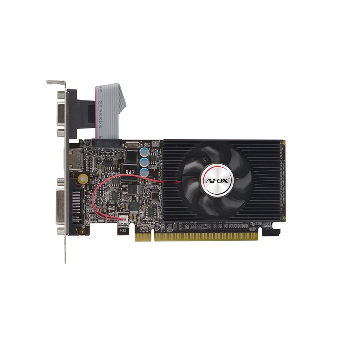 Купить Видеокарта AFOX GT610 2GB D3 LP Single Fan (AF610-2048D3L8) в Алматы